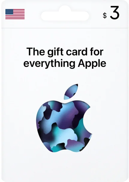 3 $ APPLE GIFT CARD USA