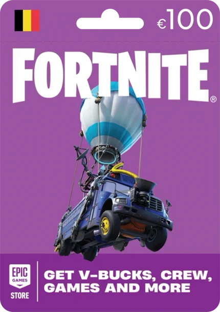 Fortnite Epic Games Belgium 100 EUR Gift Card