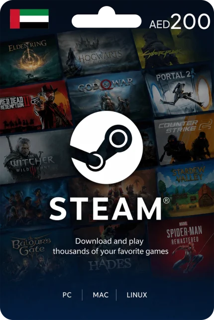 Steam Wallet Card 200AED (UAE)