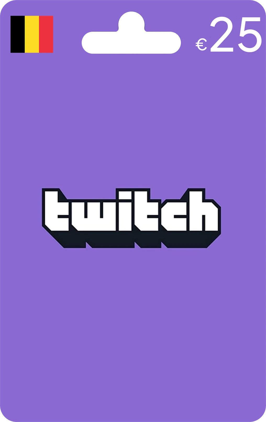 25 EUROS TWITCH BELGIUM 1 Twitch Belgium 25 EUR Gift Card - Image 1