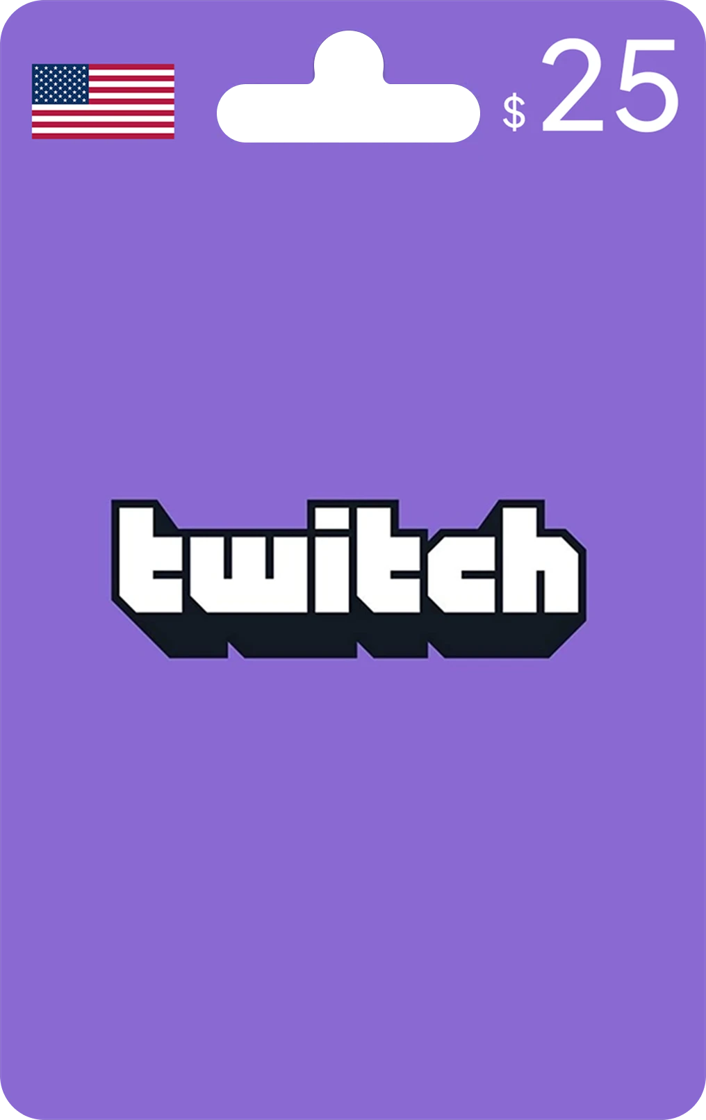 25$ TWITCH USA 1 Twitch Gift Card $25 (USA) - Image 1