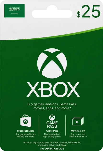 XBOX $25 (KSA)