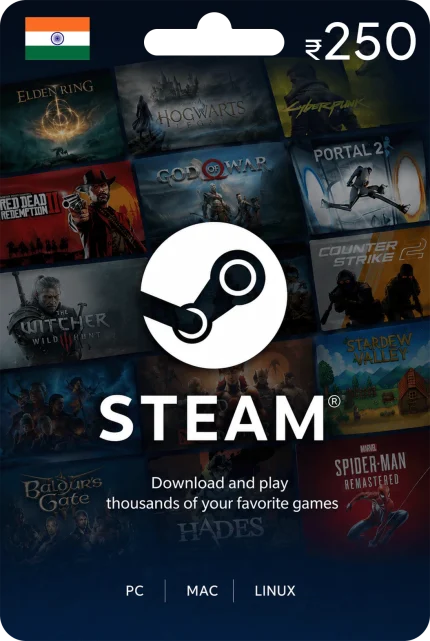 Steam wallet INR 250
