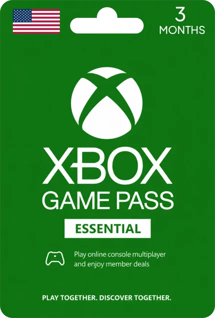 Xbox Game Pass Essentials  3 Month Membership