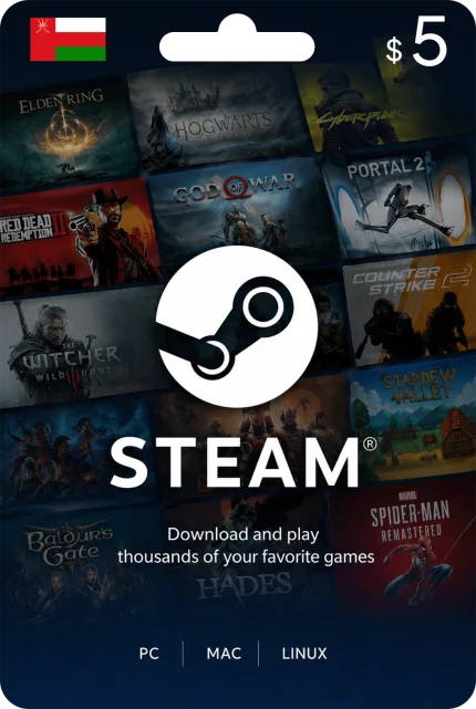 Steam Wallets $5 (Oman)