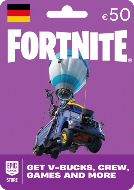 Fortnite Epic Games Germany 50 EUR Gift Card