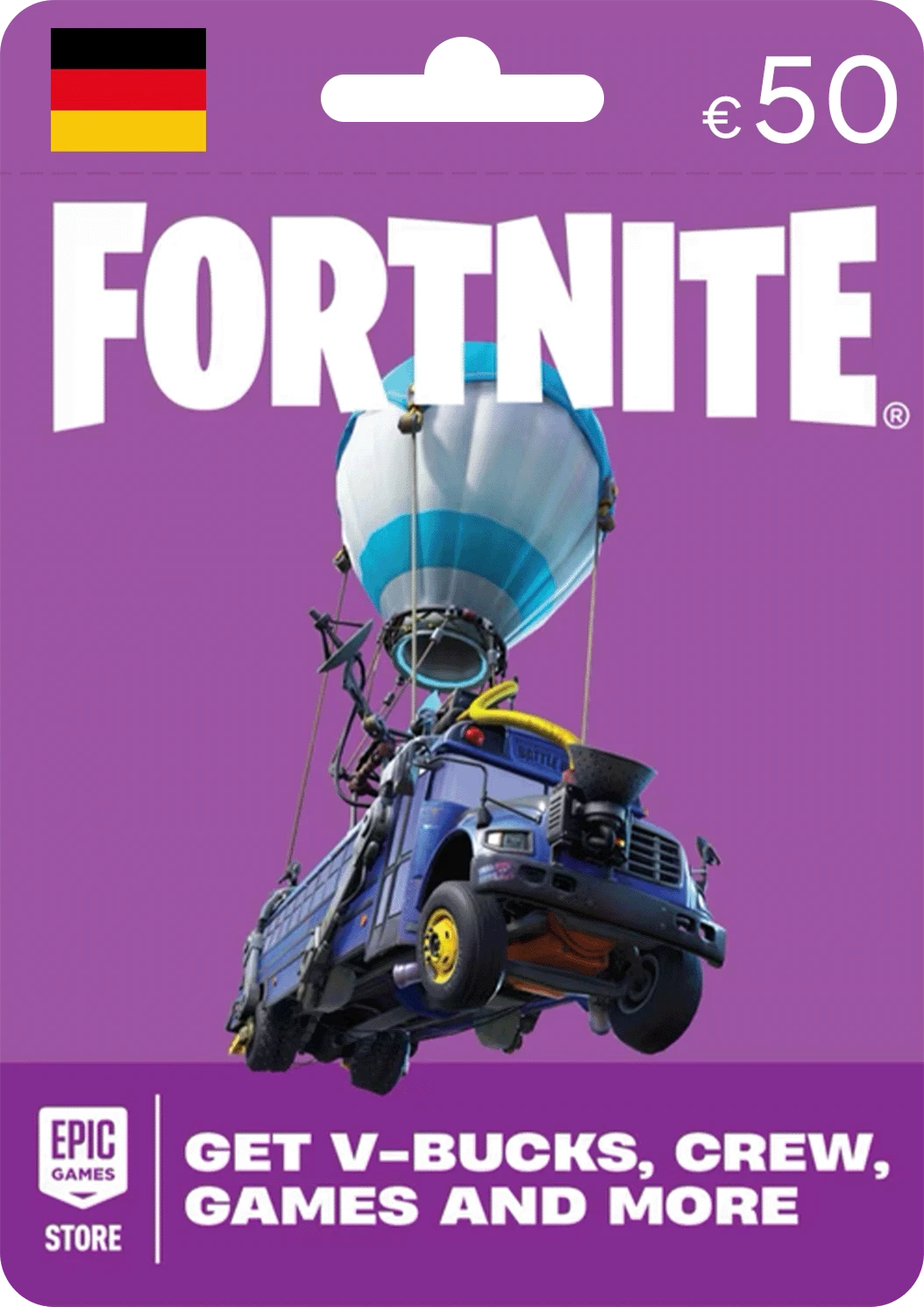 50 EURO FORTNITE GERMANY 1 Fortnite Epic Games Germany 50 EUR Gift Card - Image 1