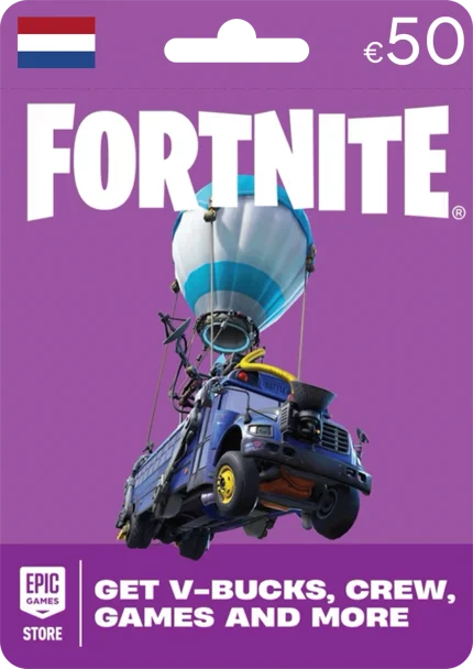 Fortnite Epic Games Netherlands 50 EUR Gift Card