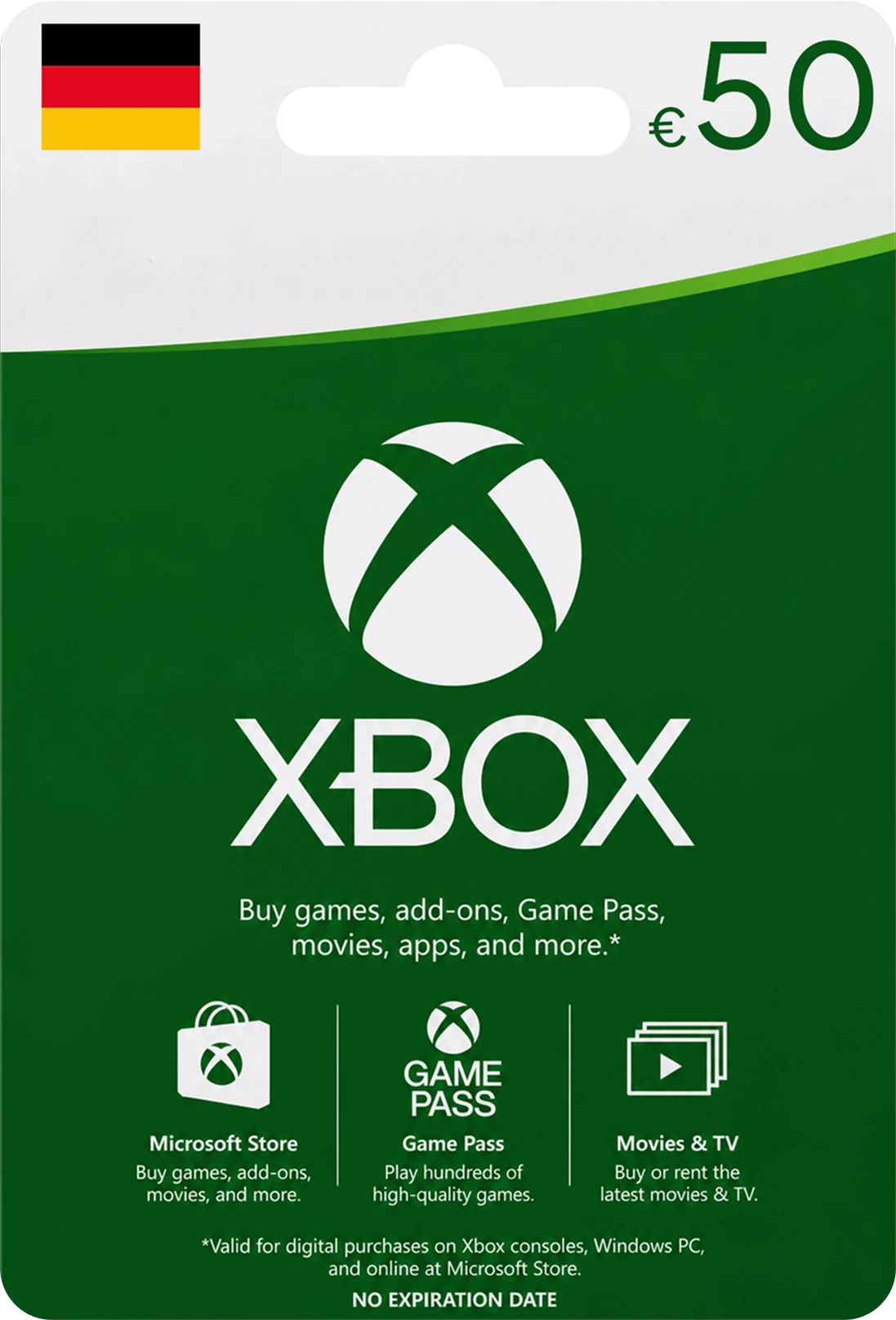 50 EURO XBOX GERMANY 1 Xbox Gift Card Germany 50 EUR - Image 1