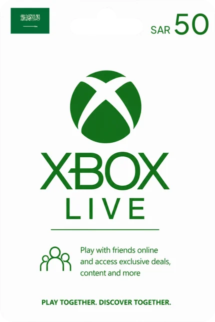 Xbox Live Gift Card 50 (SAR)